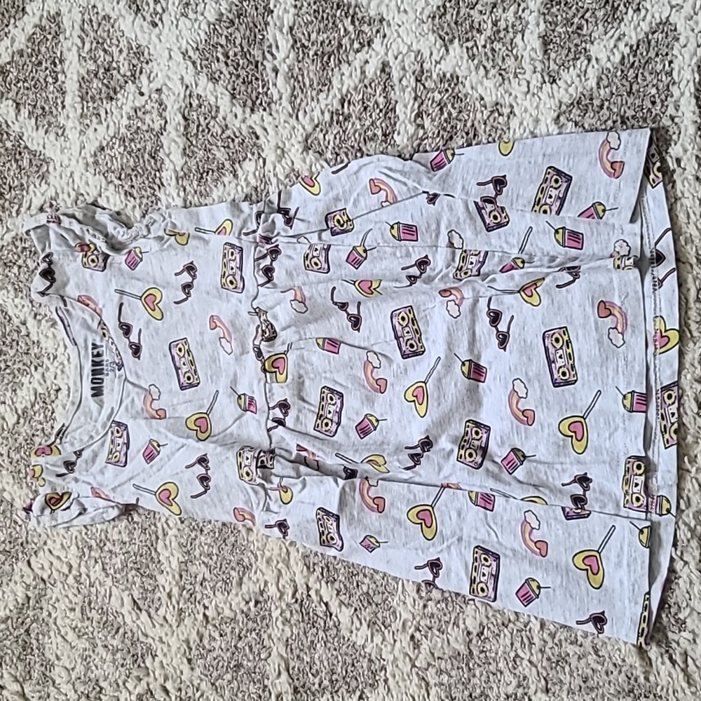 10 for $25 - Monkey Bars Girls 2T Gray Summer Dress